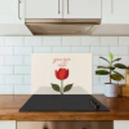 Roos - Rood - Bloem - Valentijn keuken achterwand spatscherm klein -sfeer2