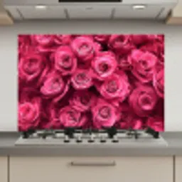 Rozen - Pink - Bloem keuken achterwand spatscherm klein -3d_website