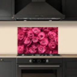 Rozen - Pink - Bloem keuken achterwand spatscherm klein -sfeer1