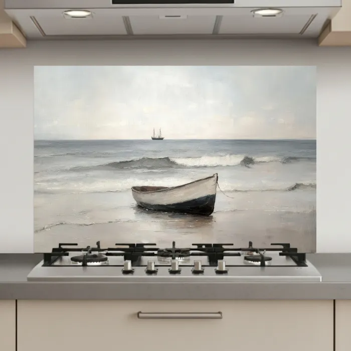 Roeiboot - Zee - Horizon keuken achterwand spatscherm klein -3d_website