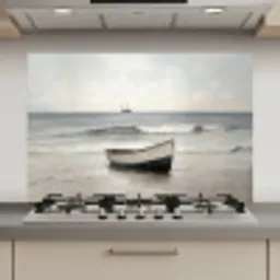 Roeiboot - Zee - Horizon keuken achterwand spatscherm klein -3d_website