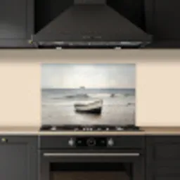 Roeiboot - Zee - Horizon keuken achterwand spatscherm klein -sfeer1