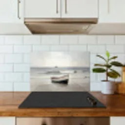 Roeiboot - Zee - Horizon keuken achterwand spatscherm klein -sfeer2
