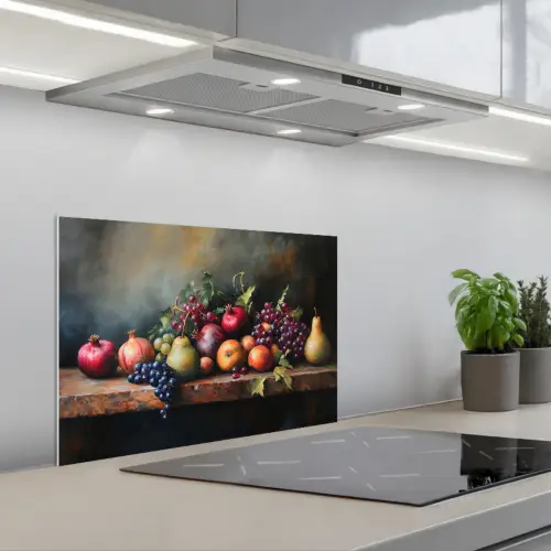 Rustiek - Stilleven - Fruit keuken achterwand spatscherm klein -3d_schuin