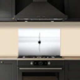 Zeilboot - Zwart - Water - Silhouet keuken achterwand spatscherm klein -sfeer1
