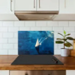 Zeilboot - Water - Abstract - Schaduw keuken achterwand spatscherm klein -sfeer2