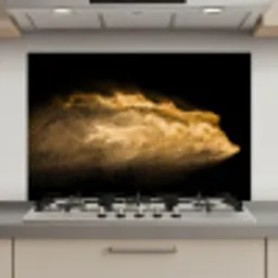 Zand - Goud - Zwart - Luxe - Kunst keuken achterwand spatscherm klein -3d_website
