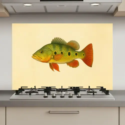 Schubben - Vis - Groen - Illustratie keuken achterwand spatscherm klein -3d_website