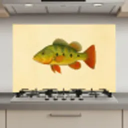 Schubben - Vis - Groen - Illustratie keuken achterwand spatscherm klein -3d_website
