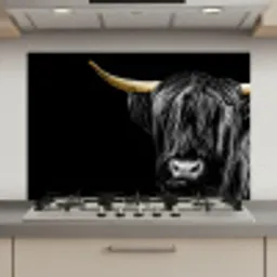Schotse hooglander - Goud - Vacht - Dieren - Koe keuken achterwand spatscherm klein -3d_website