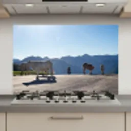 Schotse hooglander - Licht - Berg - Natuur keuken achterwand spatscherm klein -3d_website