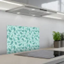 Zee - Dieren - Blauwe vinvis keuken achterwand spatscherm klein 900 -3d_schuin