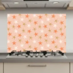 Zee - Dieren - Roze - Zeesterren keuken achterwand spatscherm klein 900 -3d_website