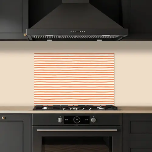 Zee - Dieren - Rood - Strepen keuken achterwand spatscherm klein 900 -sfeer1
