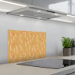 Zee - Dieren - Geel - Algen keuken achterwand spatscherm klein 900 -3d_schuin