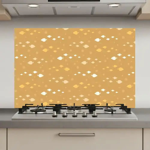 Zee - Dieren - Geel - Vissen keuken achterwand spatscherm klein 900 -3d_website