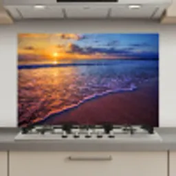 Zee - Strand - Zonsondergang - Wolken - Horizon keuken achterwand spatscherm klein -3d_website