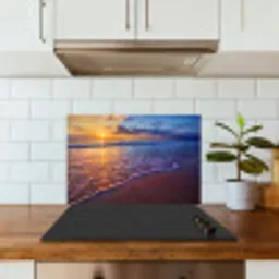 Zee - Strand - Zonsondergang - Wolken - Horizon keuken achterwand spatscherm klein -sfeer2