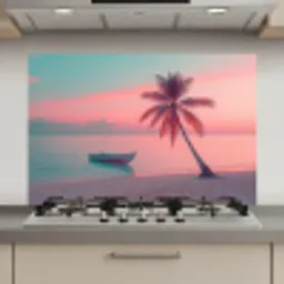 Zee - Boot - Zonsondergang keuken achterwand spatscherm klein -3d_website