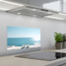 Zee - Koffiekopjes - Zomers keuken achterwand spatscherm klein -3d_schuin