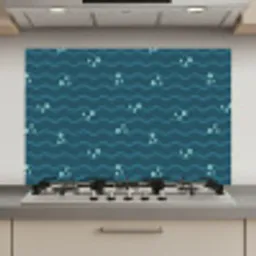 Zee - Donkerblauw - Golf - Vis keuken achterwand spatscherm klein 900 -3d_website