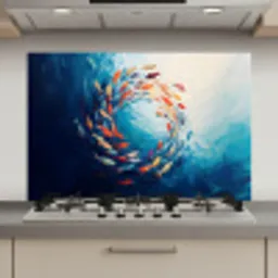 Zee - Vissen - Kleurrijk - Dynamisch keuken achterwand spatscherm klein -3d_website