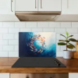 Zee - Vissen - Kleurrijk - Dynamisch keuken achterwand spatscherm klein -sfeer2