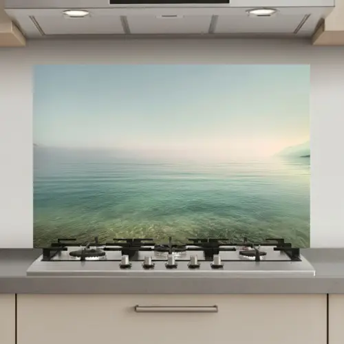 Zee - Horizon - Blauw - Mist keuken achterwand spatscherm klein -3d_website