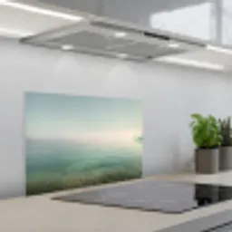 Zee - Horizon - Blauw - Mist keuken achterwand spatscherm klein -3d_schuin