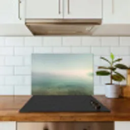 Zee - Horizon - Blauw - Mist keuken achterwand spatscherm klein -sfeer2