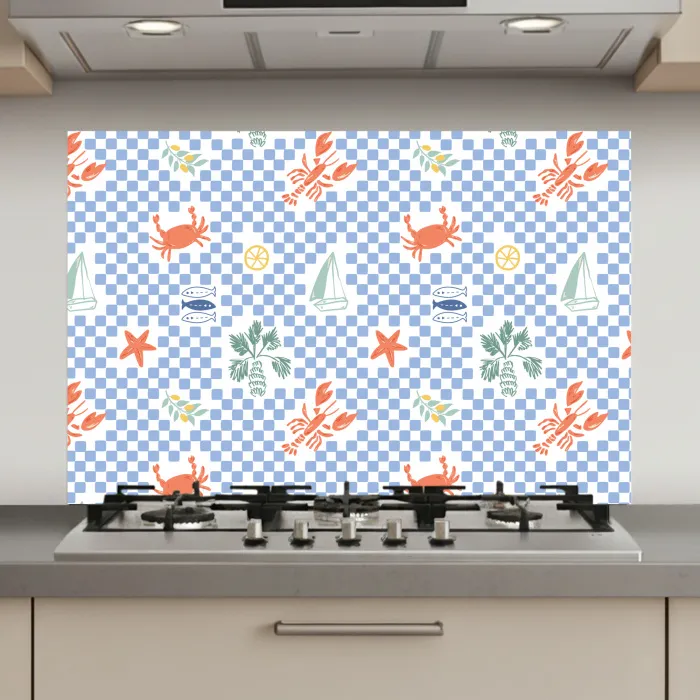 Zee - Sfeer - Zeilboot - Blauw keuken achterwand spatscherm klein 900 -3d_website