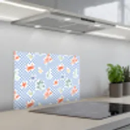 Zee - Sfeer -  Zeilboot - Blauw keuken achterwand spatscherm klein 900 -3d_schuin