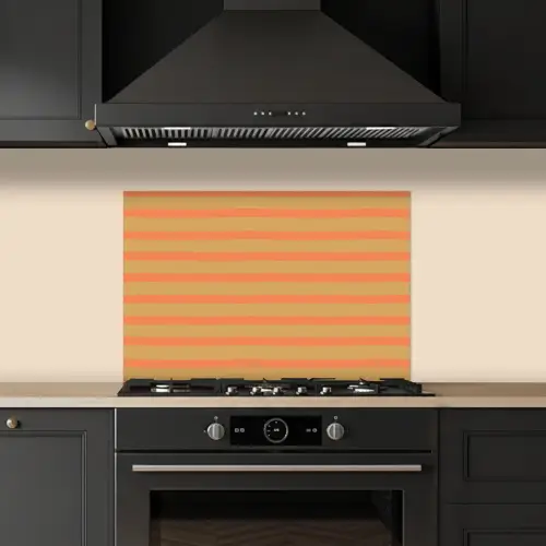 Zee - Rood - Geel - Strepen keuken achterwand spatscherm klein 900 -sfeer1