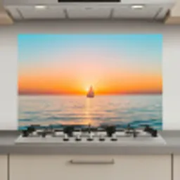 Zee - Zeilboot - Zonsondergang keuken achterwand spatscherm klein -3d_website