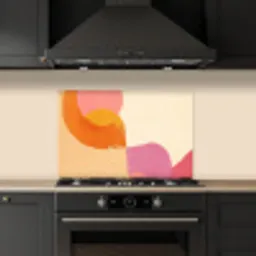 Vormen - Abstract - Kleurrijk keuken achterwand spatscherm klein -sfeer1
