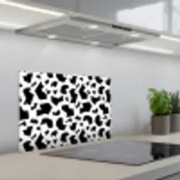 Vormen - Zwart - Onregelmatig keuken achterwand spatscherm klein 900 -3d_schuin