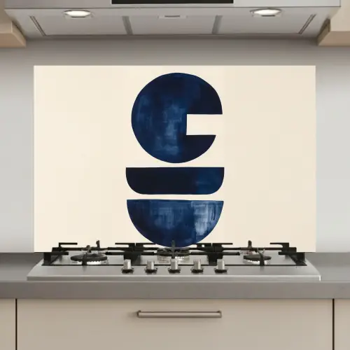 Vormen - Blauw - Abstract keuken achterwand spatscherm klein -3d_website