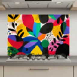 Vormen - Stippen - Kleurrijk keuken achterwand spatscherm klein -3d_website