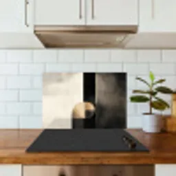 Vormen - Modern - Zwart keuken achterwand spatscherm klein -sfeer2