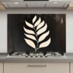 Blad - Wit - Minimalistisch keuken achterwand spatscherm klein -3d_website