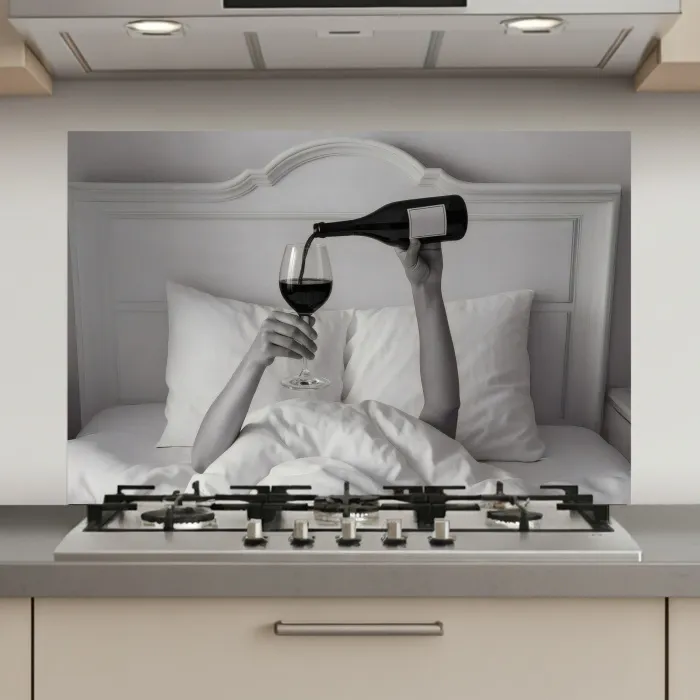 Lakens - Armen - Wijn - Glas keuken achterwand spatscherm klein -3d_website