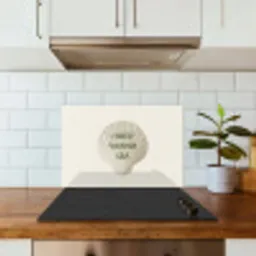Schelp - Quote - Groen keuken achterwand spatscherm klein -sfeer2
