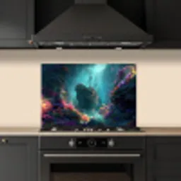 Schip - Hout - Koraalriffen - Zonlicht keuken achterwand spatscherm klein -sfeer1