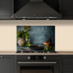 Stilte voor het Koken keuken achterwand spatscherm klein -sfeer1