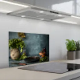 Stilte voor het Koken keuken achterwand spatscherm klein -3d_schuin