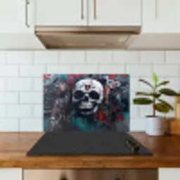 Schedels - Graffiti - Abstract keuken achterwand spatscherm klein -sfeer2