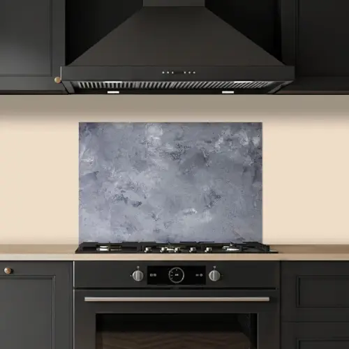 Leisteen - Beton - Retro - Structuren - Grijs - Rustiek keuken achterwand spatscherm klein -sfeer1