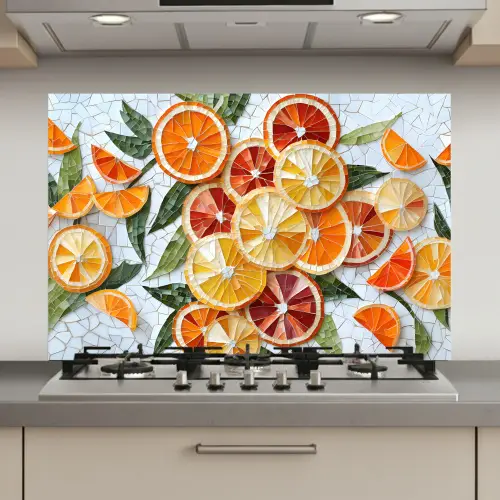 Schijfjes - Fruit - Oranje - Mozaïek keuken achterwand spatscherm klein -3d_website