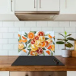 Schijfjes - Fruit - Oranje - Mozaïek keuken achterwand spatscherm klein -sfeer2