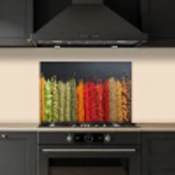 Specerijen - Kruiden - Banen - Regenboog keuken achterwand spatscherm klein -sfeer1